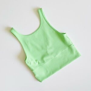Lululemon SIZE 8 Power Pivot ribbed tank top in Scream Green